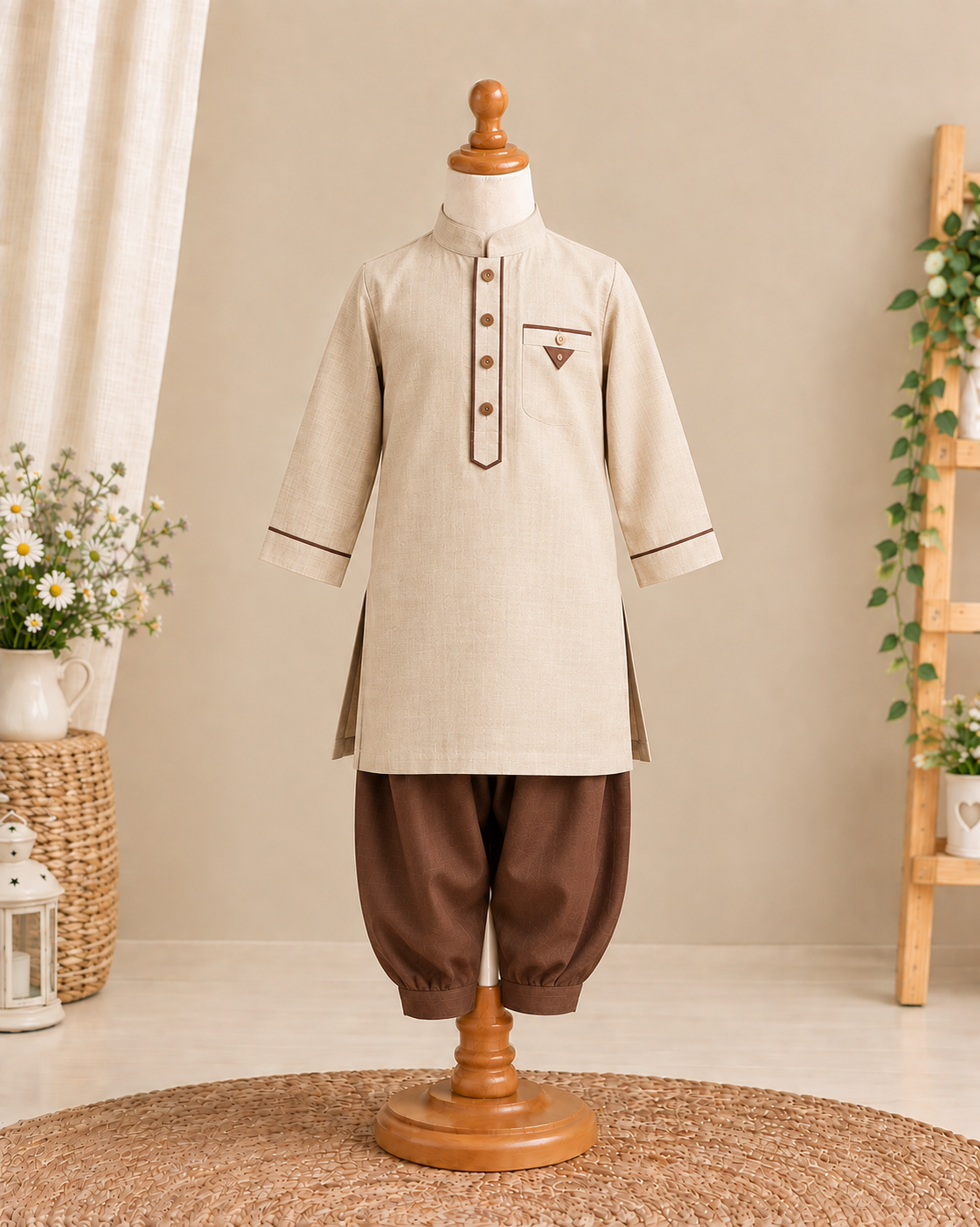 Navy Blue Wash & Wear Shalwar Kameez